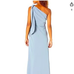 GORGEOUS ICE BLUE Formal Dress; MultiStyle Sash; Fully Lined; Size 8;Like New🩵